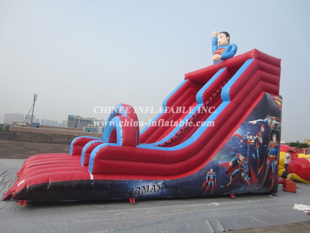 T8-2102 Superman Superhero Inflatable Slide
