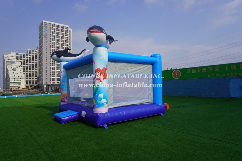 T2-3245 Mermaid cartoon children’s bouncy castle custom commercial inflatable bouncer
