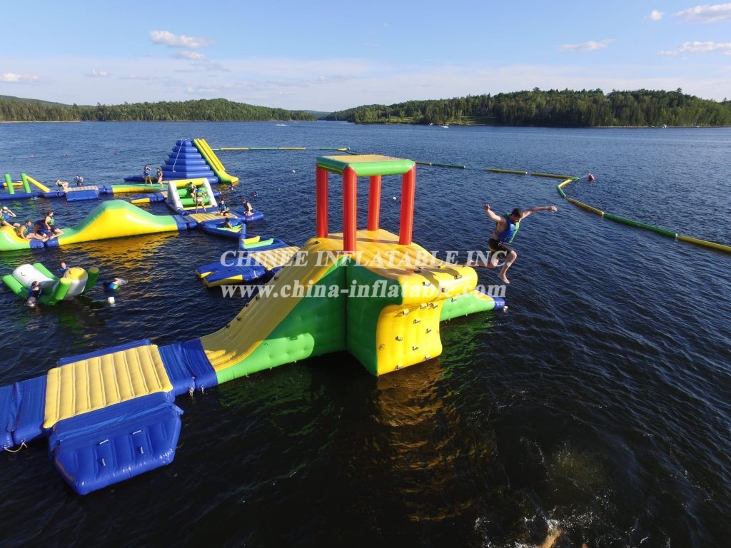 S56 Inflatable water park Aqua park Water Island from Chinee inflatables