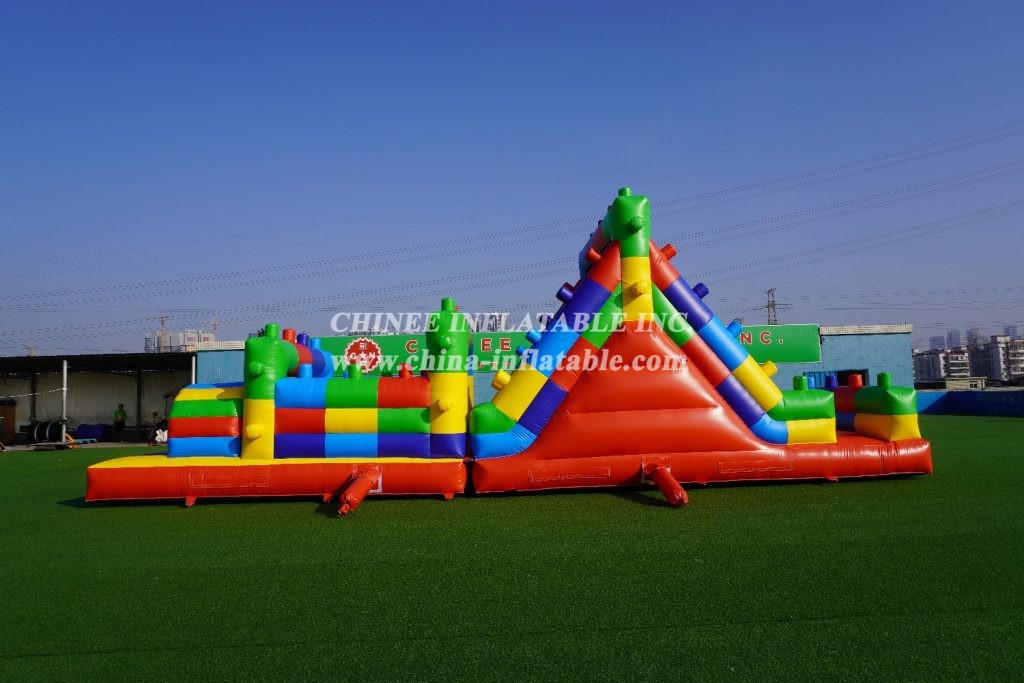 T7-317B Lego Inflatable Obstacles Courses