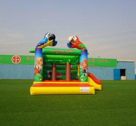 T2-005B Inflatable Combo With Slide Palm...