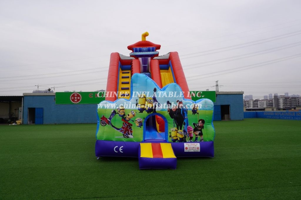 T8-2105B Minions Inflatable Slides