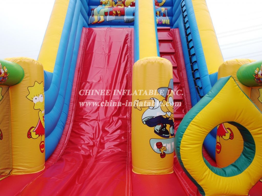 T8-3801 The Simpsons Inflatable Dry Slides