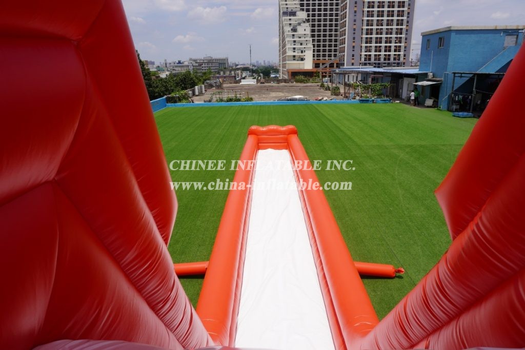 GS1-010 Inflatable giant water slide with the long slideway
