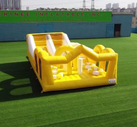 T7-1249 Inflatable obstacle course bounce jumping house crown gate for kids