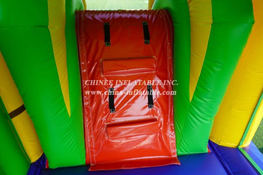 T8-3810 Crocodile themed combo with slide jungle inflatable water slide