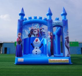 T5-1002A Frozen bouncy castle combo slide outdoor kids jumping castle
