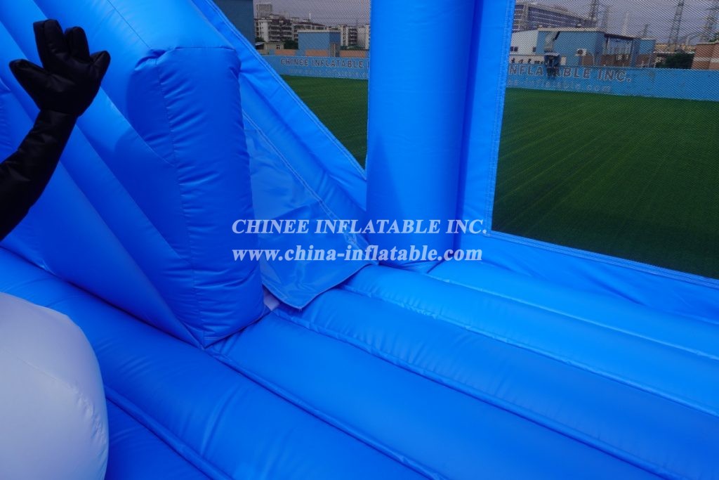 T5-1002A Disney Frozen bouncy castle combo with slide jumping castle