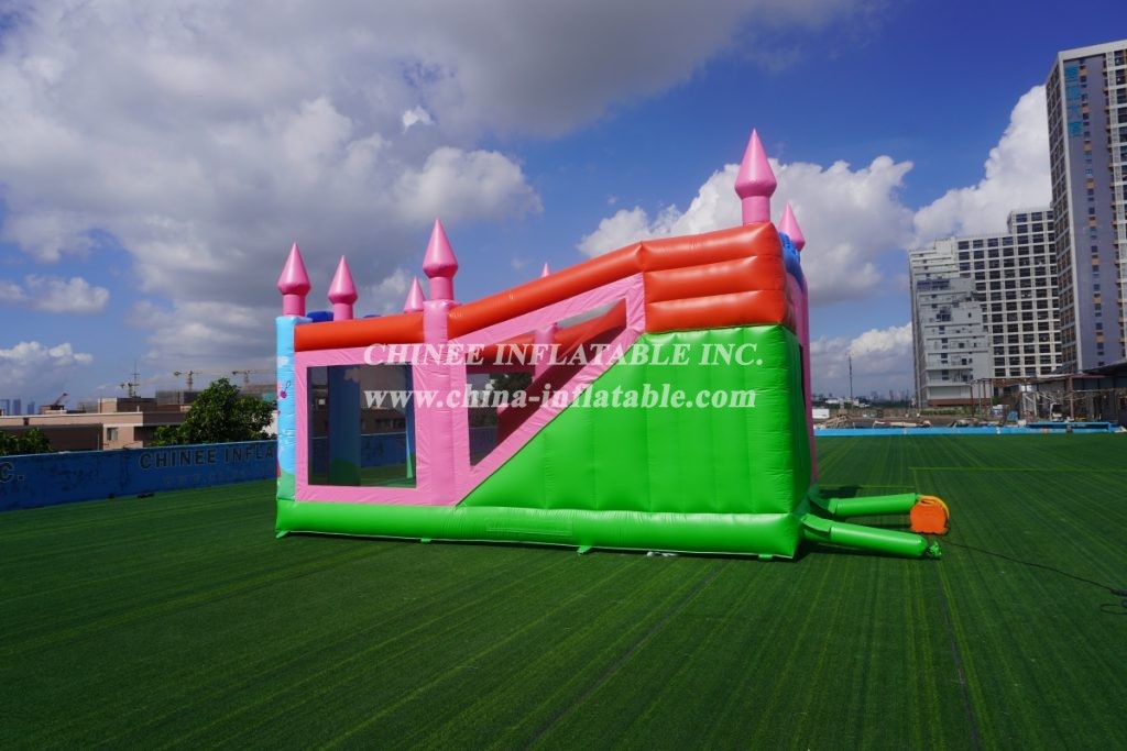 T5-1002D Peppa Pig  bouncy castle combo slide outdoor kids jumping castle