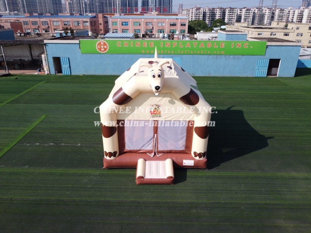 T4-3 Inflatable bounce dog theme jumping house