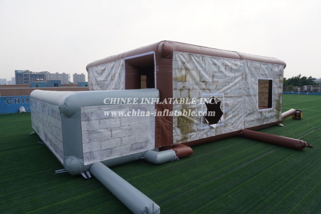 Tent1-804 Removable inflatable structure military training tent inflatable house with wall tent1-804