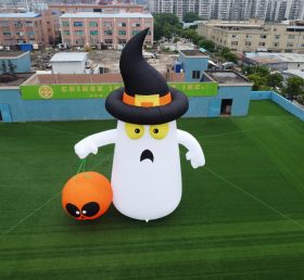 ID2-005 Giant Halloween Inflatable Ghost Pumpkin
