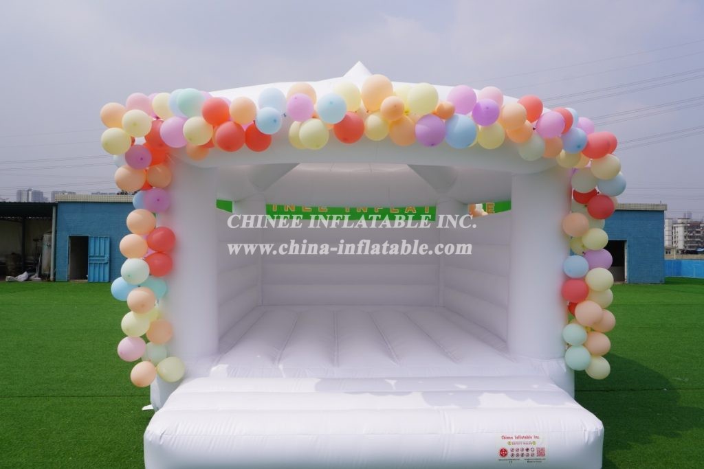 T2-3491B Outdoor White Inflatable Wedding Party Tent Bounce House