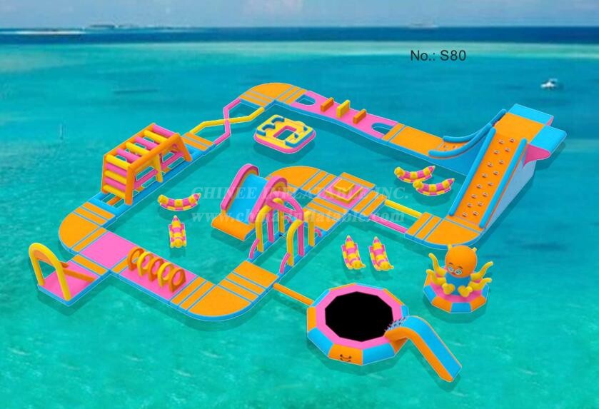 S80 Inflatable water park Aqua park Water Island from Chinee inflatables