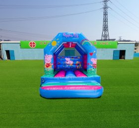 T2-4006 12x10ft Blue Peppa Pig Bounce House