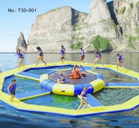 T30-001 Inflatable water platform floating trampoline