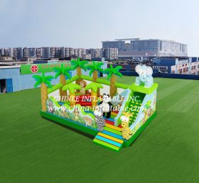 T6-506 jungle theme giant inflatable playground for kids