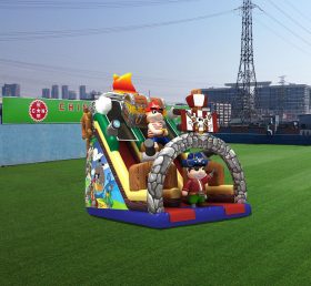 T8-1468 Pirates inflatable slide