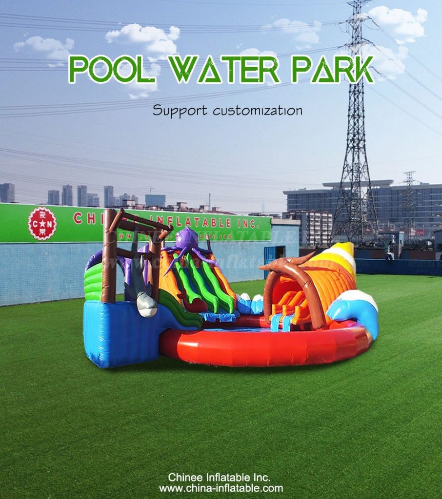 T8-4006 octopus inflatable water park for fun
