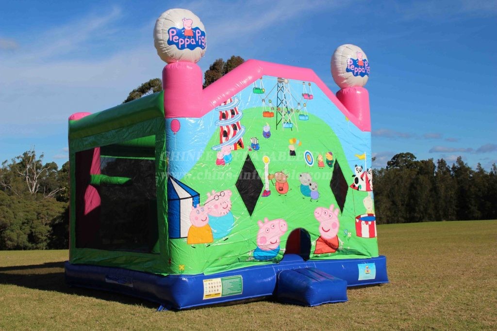 T2-4083 Peppa Pig & George Combo Jumping Castle
