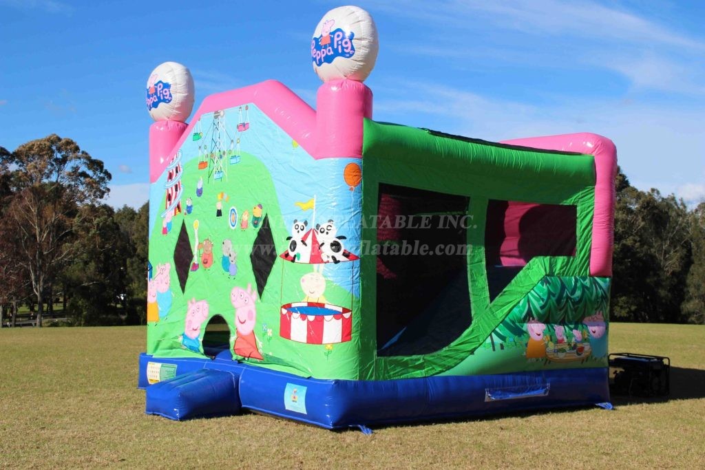 T2-4083 Peppa Pig & George Combo Jumping Castle
