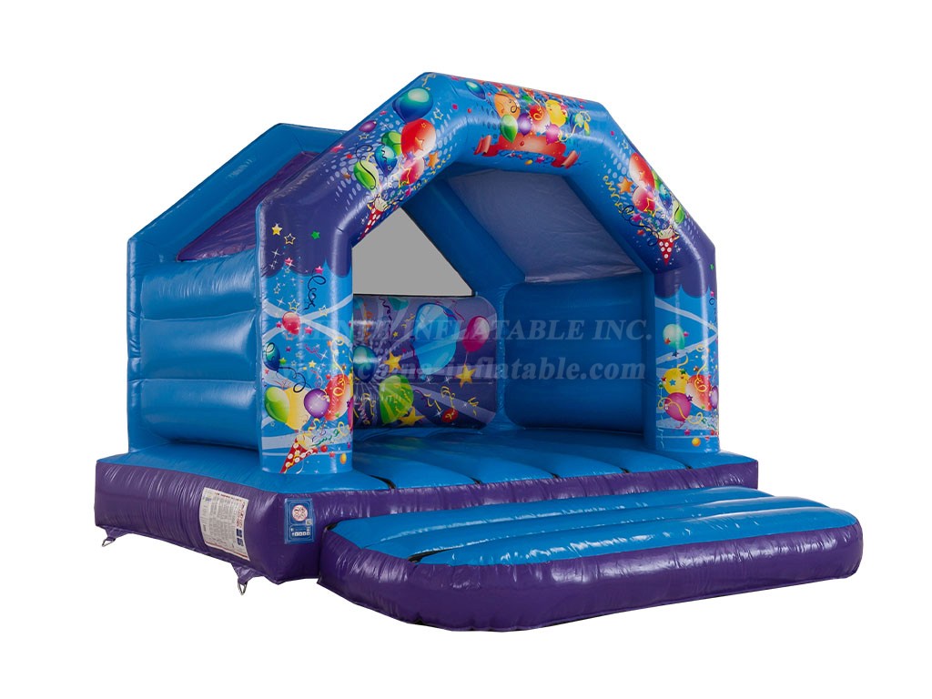 T2-4169 12x12ft Purple & Blue Party Bounce House