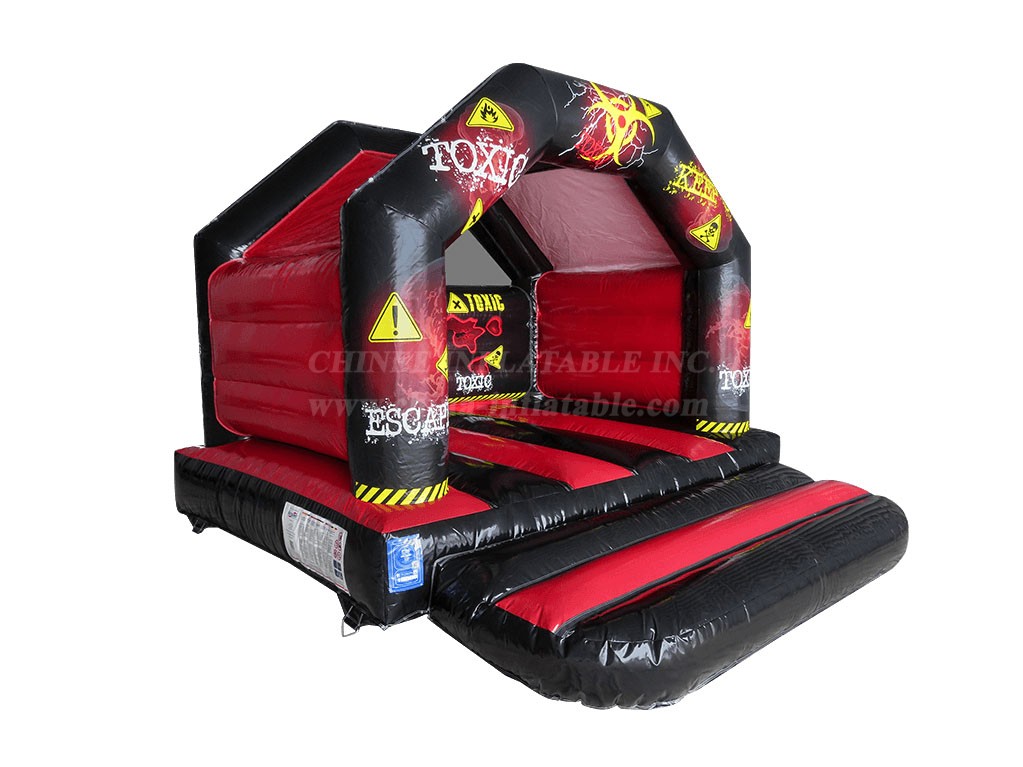 T2-4179 12x12ft Red Toxic Bounce House