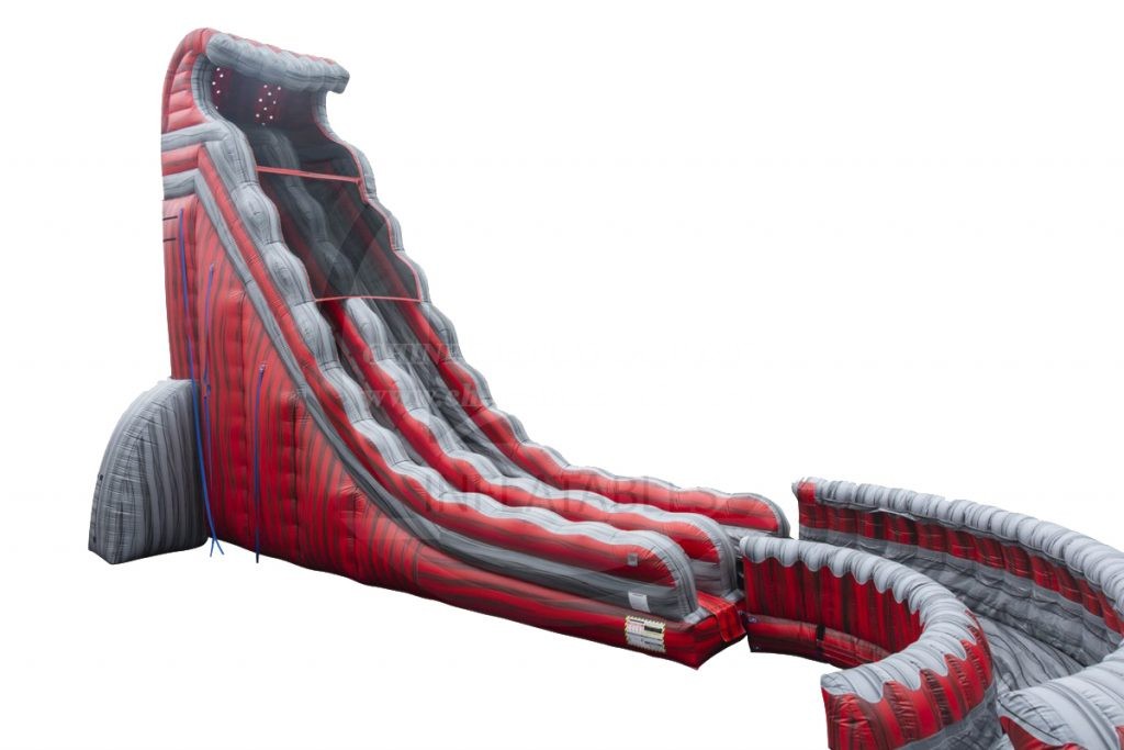 T8-4035 32 Ft Twisted Magma Water Slide