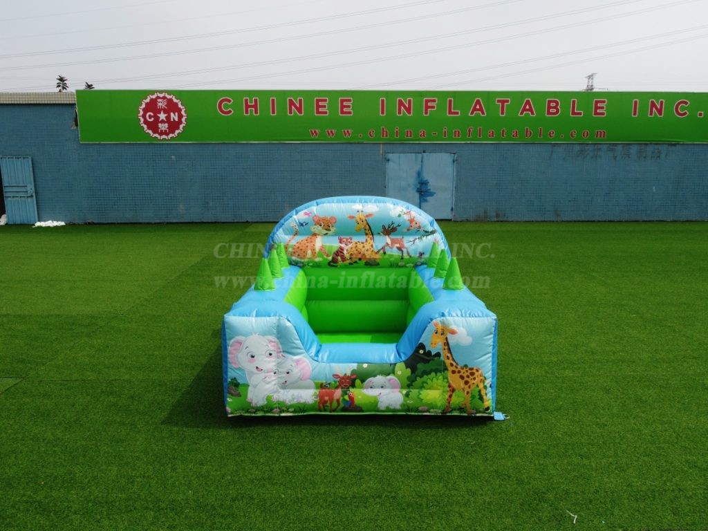 T2-4143 Baby Jungle High Back Inflatable Ball Pool