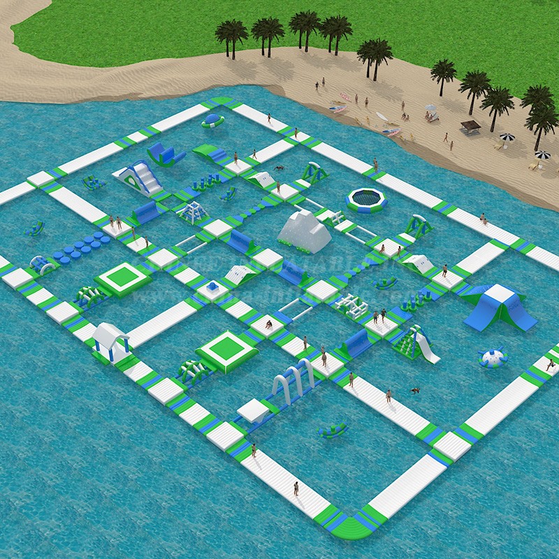 S155 Inflatable water park Aqua park Water Island