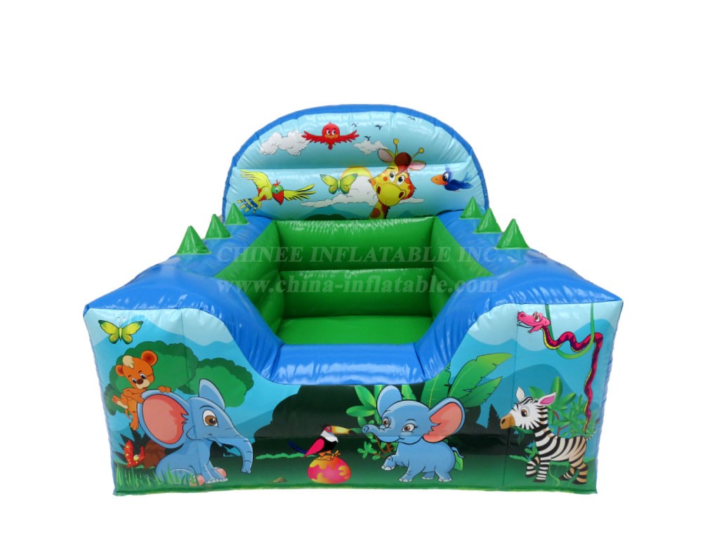 T2-4143 Baby Jungle High Back Inflatable Ball Pool