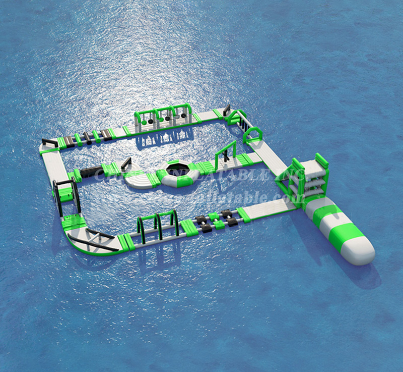 S111 Green Inflatable Water Park