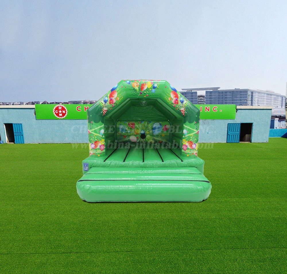 T2-4176 12x12ft Green Party A Frame & Disco Ready