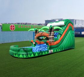 T8-4068 14FT Tropical WATER SLIDE