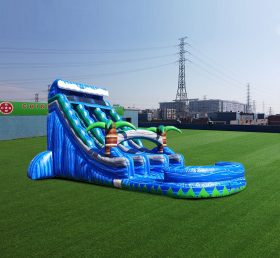 T8-4071 22Ft Tropical Wave Water Slide