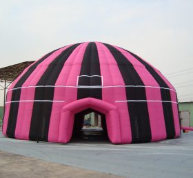 Tent1-370B Black And Pink Inflatable Dom...