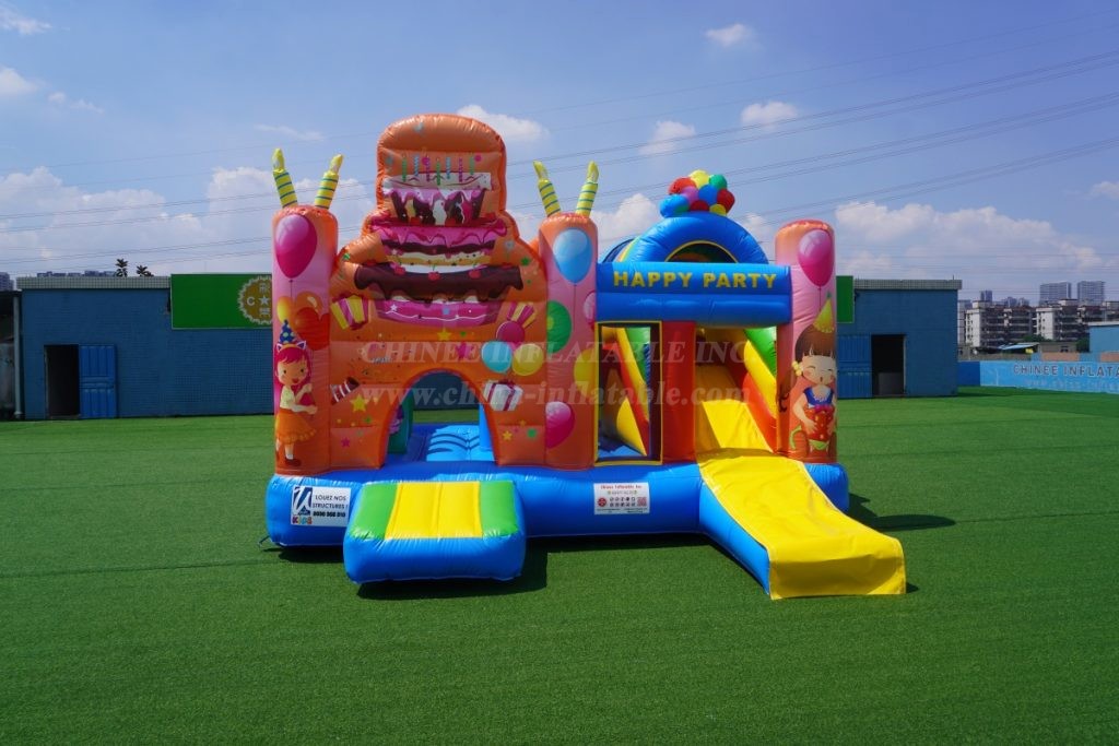 T2-4092 Birthdays Party Bouncy Castle With Slide
