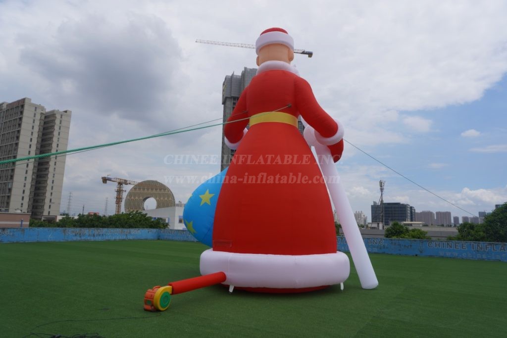 C1-223 8M Height Inflatable Santa Claus With Gift