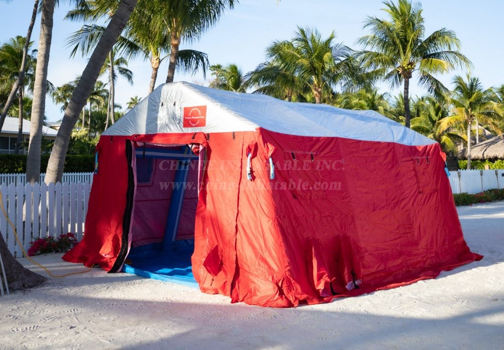 Tent1-4367 Red Medical Tent