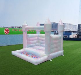 T2-3526 Mixed Color Wedding Bouncy Castle With Pool