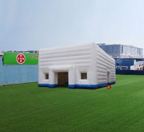 Tent1-4435 White & Blue Inflatable Cube ...