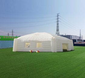 Tent1-4463 Huge white hexagon inflatable yurt for sport and party event