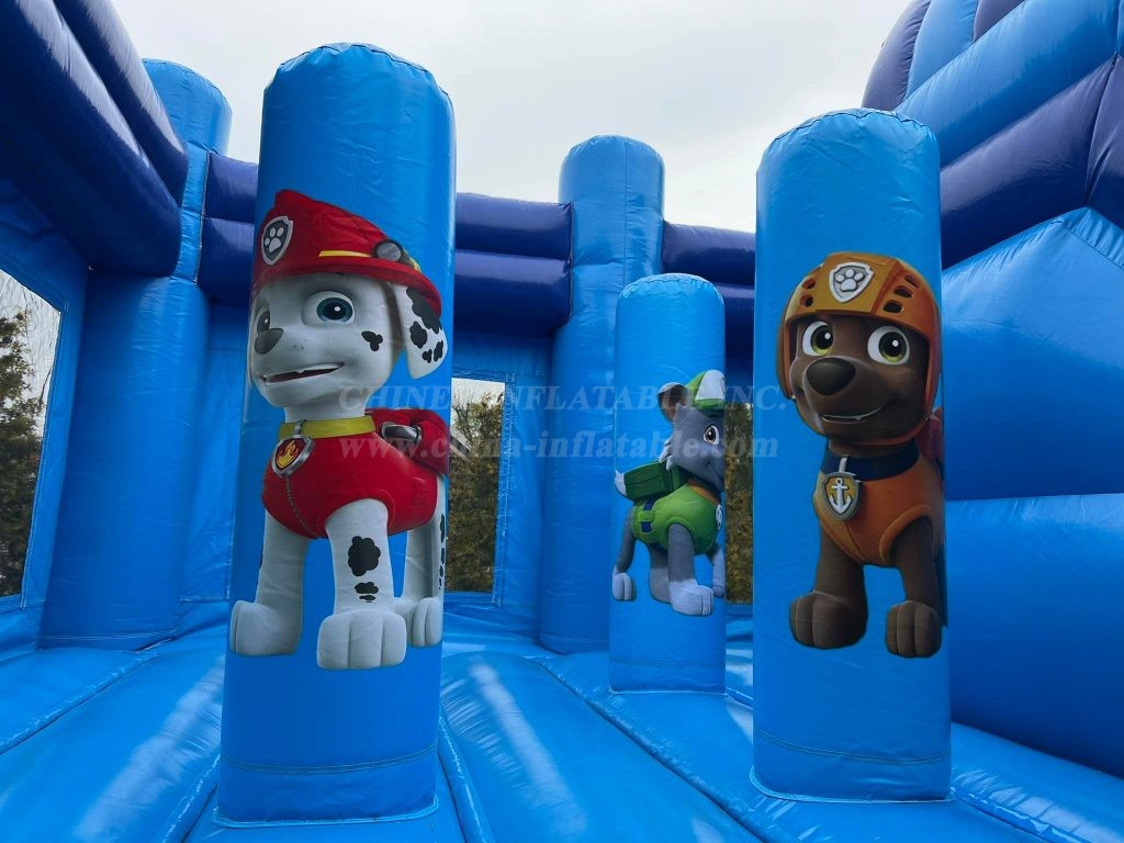 T2-4457 PAW PATROL Bouncy Castle With Slide