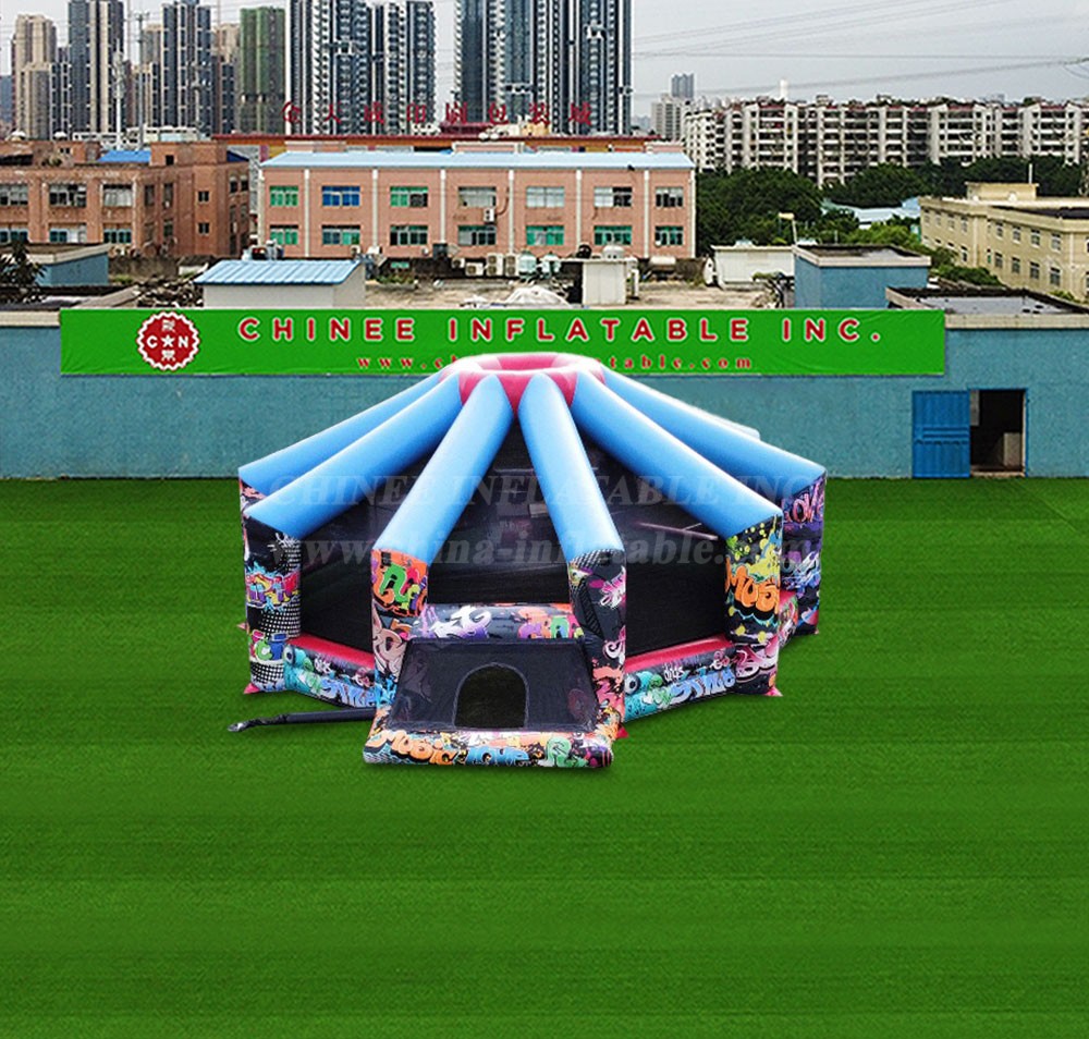 T11-3152 Graffiti Football Field