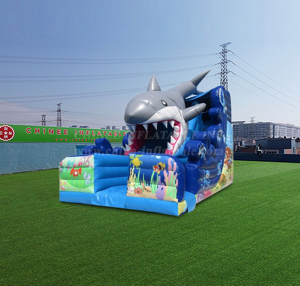 T8-4202 Shark inflatable Slide