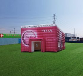 Tent1-4670 Pink Custom Printed Cube Exhibition Tent