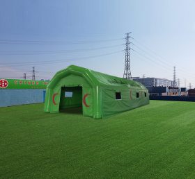 Tent1-4671 Large green inflatable workshop