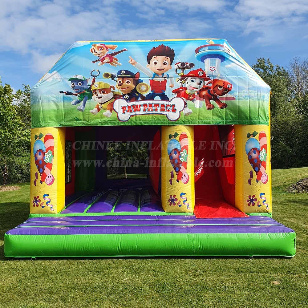 T2-4475 Paw Patrol Bouncy Castle With Slide