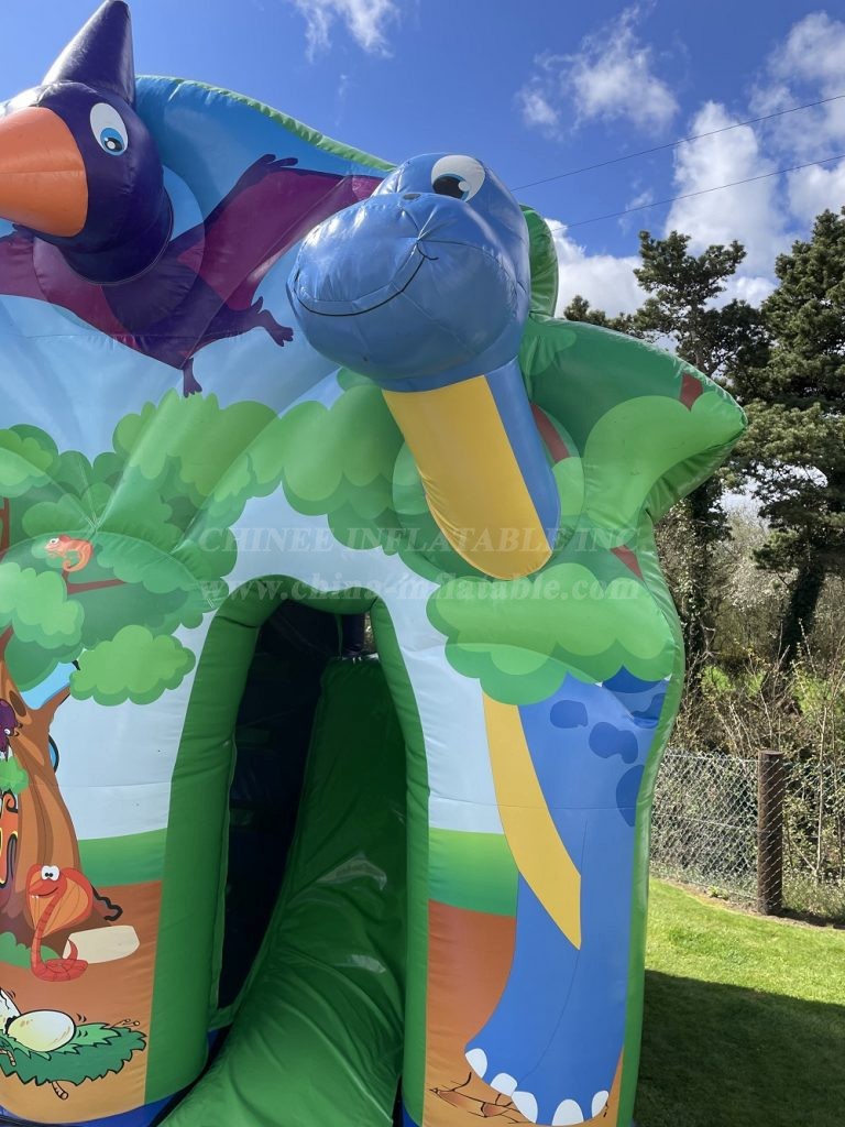 T2-4611 Dino Bounce and Slide Bouncy Castle Combo