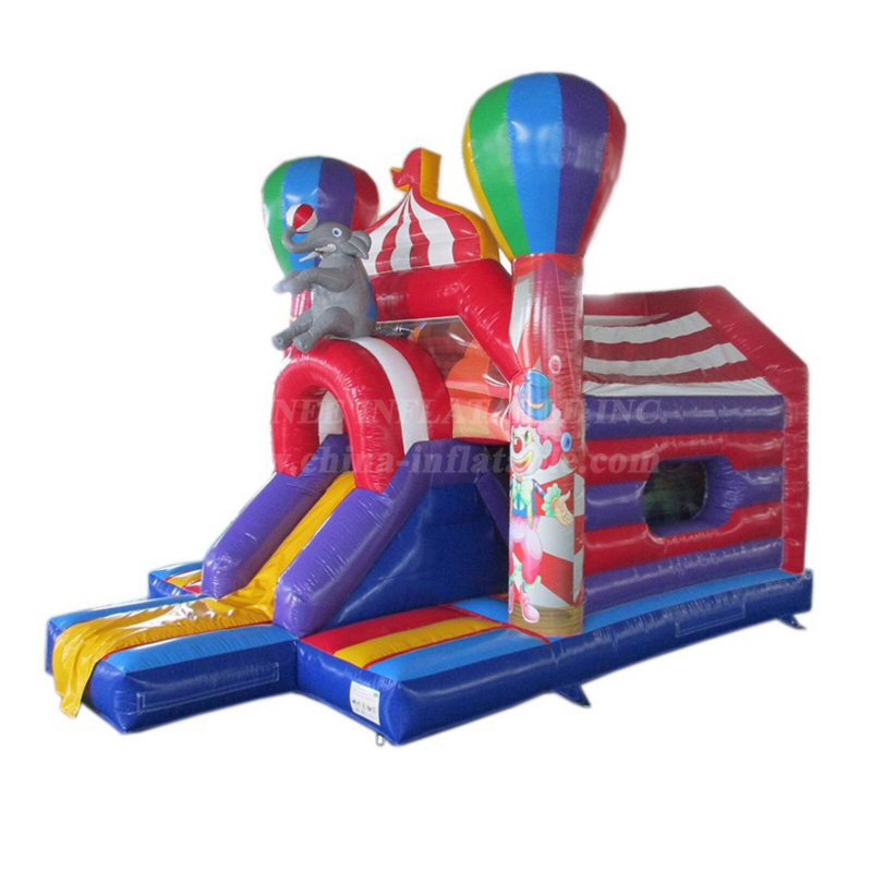 T2-4515 Circus Bouncy Castle With Silde